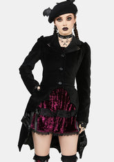 Darkest Before Dawn Velvet Coat