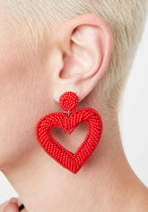 Red Heartbreaker Earrings