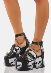 Through The Night Chunky Platform Wedges