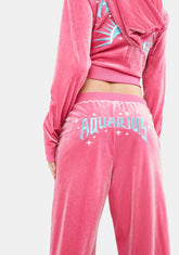 Alluring Aquarius Velour Track Pants