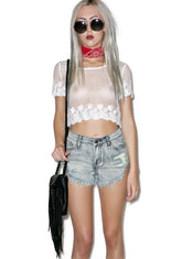 Beach Bummer Distressed Shorts