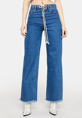 Drawstring Dad Jeans