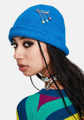 Cerulean Bad In Love Ribbed Beanie