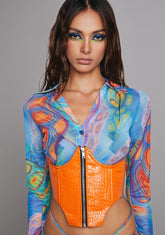 Sunset Out Of Element Underbust Corset