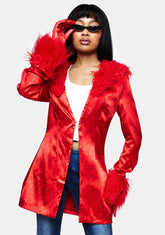Red Hot Marla Jacquard Jacket