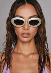 Marigold Pearl Cat Eye Sunglasses