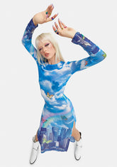 Modern Utopia Mesh Maxi Dress