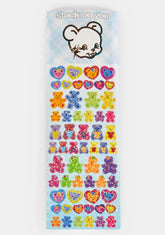 Teddy Glitter Sticker Sheet