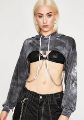 Yank Your Chain Cropped Hoodie