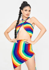 Little Louder Now Halter Mini Dress