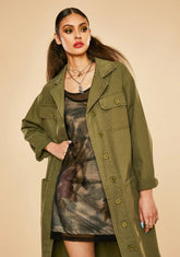 Master In Disguise Twill Military Jacket