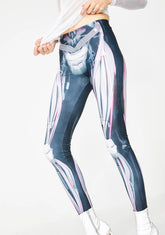 Magenta Mechanical Leggings