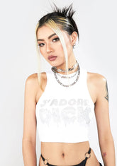 J'adore Dick Rhinestone Tank Top