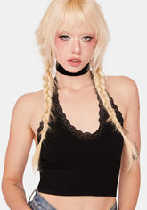 Midnight Love The Chase Halter Crop Top