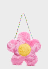 Big Furry Flower Bag