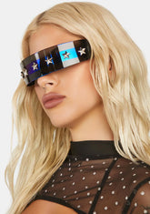 Dark Cyber Starlight Shield Sunglasses