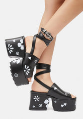 So Lucky Platform Sandals