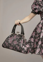 Mauve Fanged Faerie Brocade Handbag