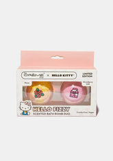 Hello Kitty Hello Fizzy Scented Bath Bomb Duo Roses & Strawberry Milk