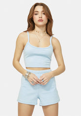 Baby Hold My Hand Quilted Crop Tank & Shorts Set