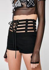Night Seventh Heaven Cut-Out Shorts