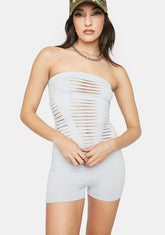 Smoke Call Me Crazy Distressed Romper