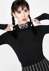 Lil Witch Mock Neck Top