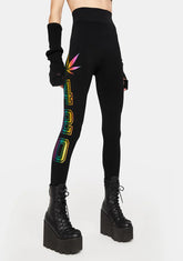 Rainbow Team 420 High Waist Leggings