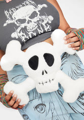 Lazy Bones Skull Plushie