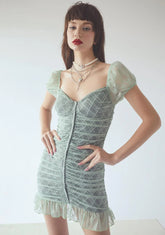 Come N Get It Plaid Overlay Mini Dress