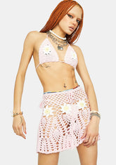 Sweet Daisy Chaser Crochet Skirt Set