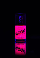Neon Pink UV Glitter Nail Varnish