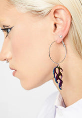 Flame Hoop Earrings
