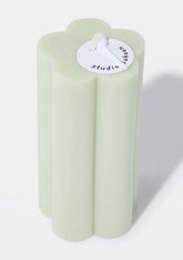 Green Daisy Candle