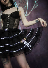 Enshrined In Vines Organza & Rosette Skirt