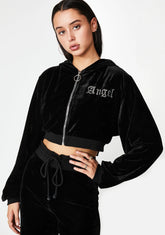 Angel Diamante Velour Jacket