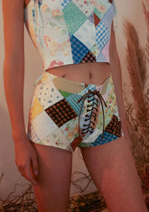 Stitched With Love Patchwork Shorts