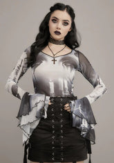 Tragic Accident Printed Blouse