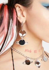 Alien Spaceship Earrings