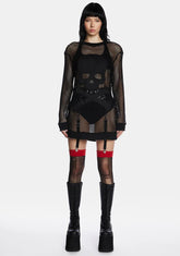 Hellbound Hottie Fishnet Top