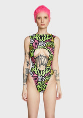 Acid Aria Cut Out Bodysuit
