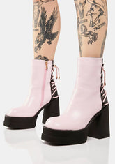 Ahariah Lace-Up Platform Boots
