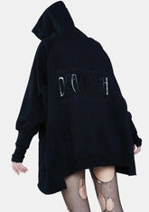 Deathly Wishes Oversized Hoodie Dress