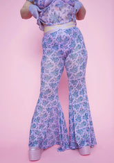 Plus Are We Human Dragon Print Bell Bottoms