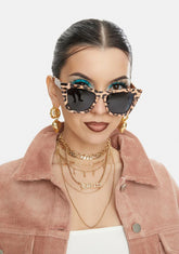 Leopard Ashbury Cat-Eye Sunglasses