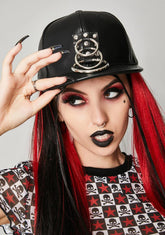 Vegan Leather O-Ring Baseball Hat