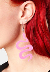 Slither Over Here Snake Earrings