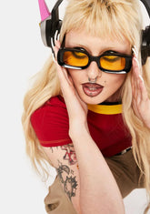 Sunny Unseen Sights Rectangle Sunglasses