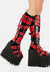 Hell's Total Bondage Knee High Traitor Boots