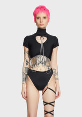 Mock Chain Crop Top
